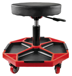 Montagerollhocker Höhe 40-54cm, mit magnetischer Ablage 