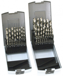 Spiralbohrer-Satz, 25-tlg., HSS geschliffen 1,0-13,0mm 