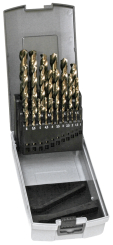 Spiralbohrer-Satz, 25-tlg., HSS Co 1,0-13,0mm 