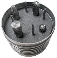 HM Frässtift-Satz, 8-tlg., Schaft 4x 0=3 mm, 4x 0=6mm 