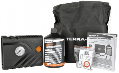 Terra-S Reifenpannenset 700ml, Standard-Kit, schwarz 