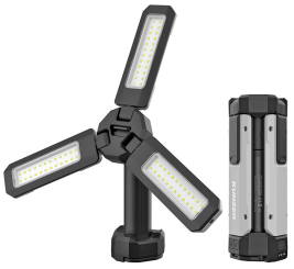 Arbeitsstrahler mit COB-Techn., 3-flüglig, zusammenklappbar 