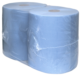 Putzpapier Duocell blau,1=2Ro., 2-lagig 1000 Blatt 37cmX38cm 